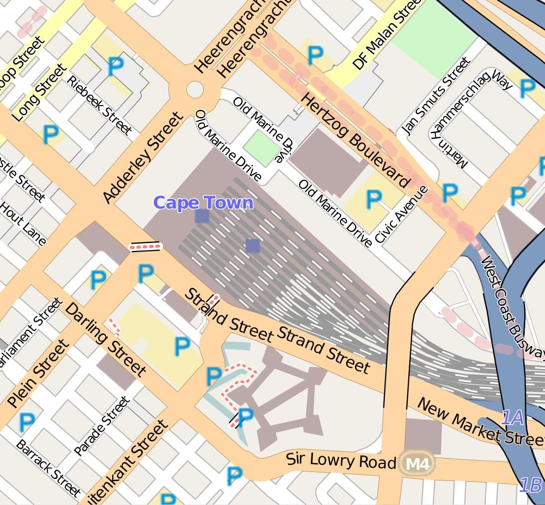 map of barrack street Cape Town