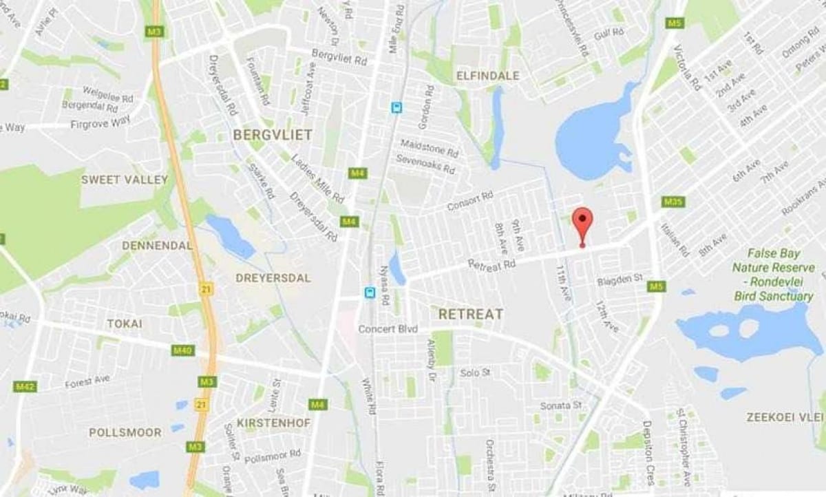 map of bergvliet Cape Town