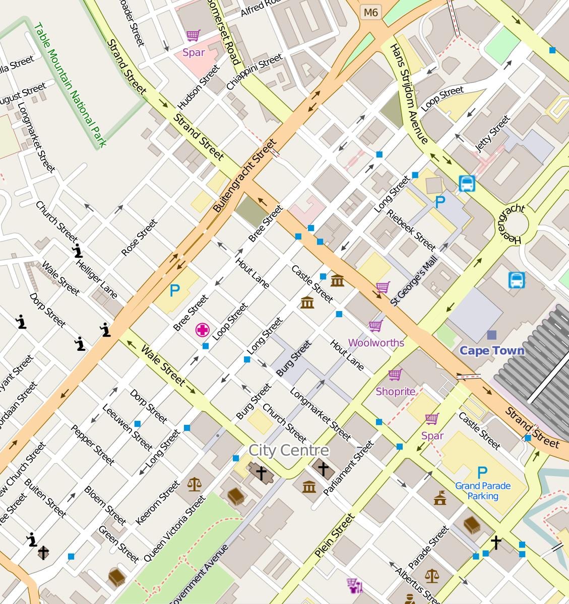 map of bree street Cape Town