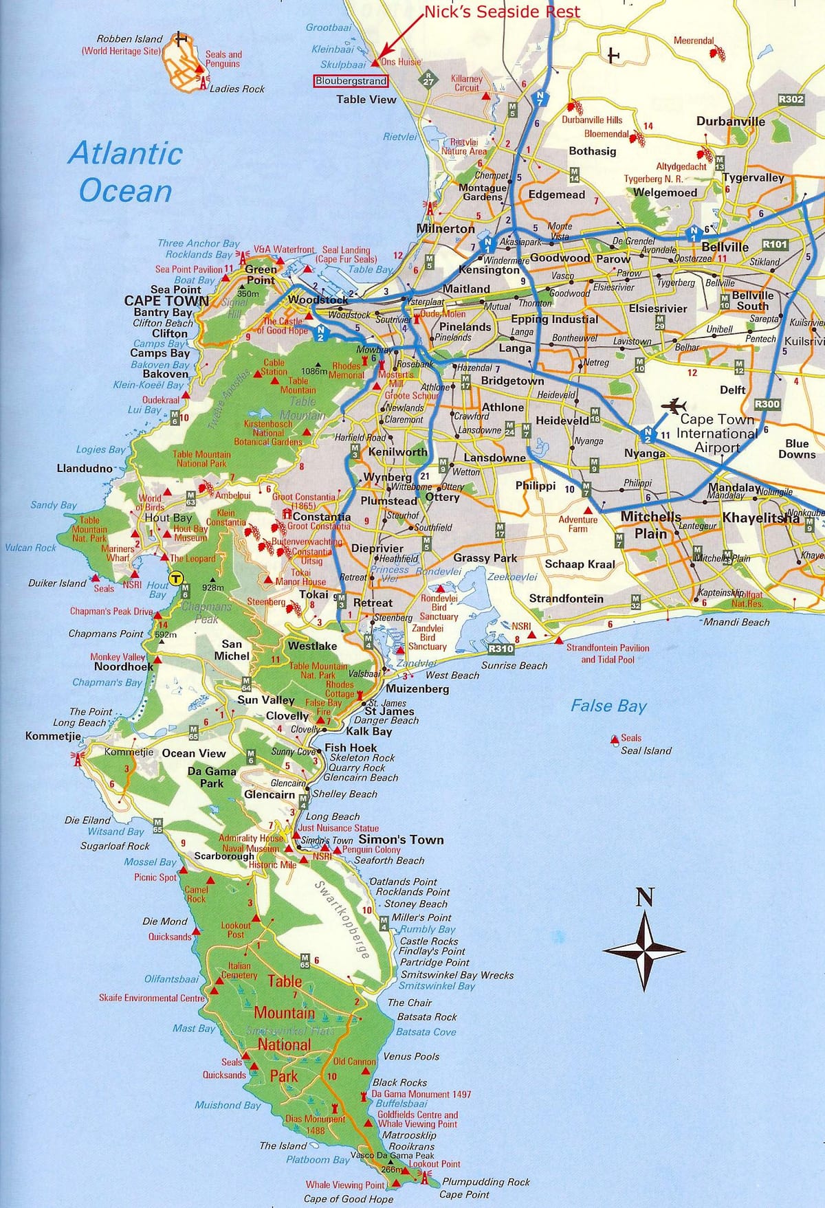 a map of Cape Town