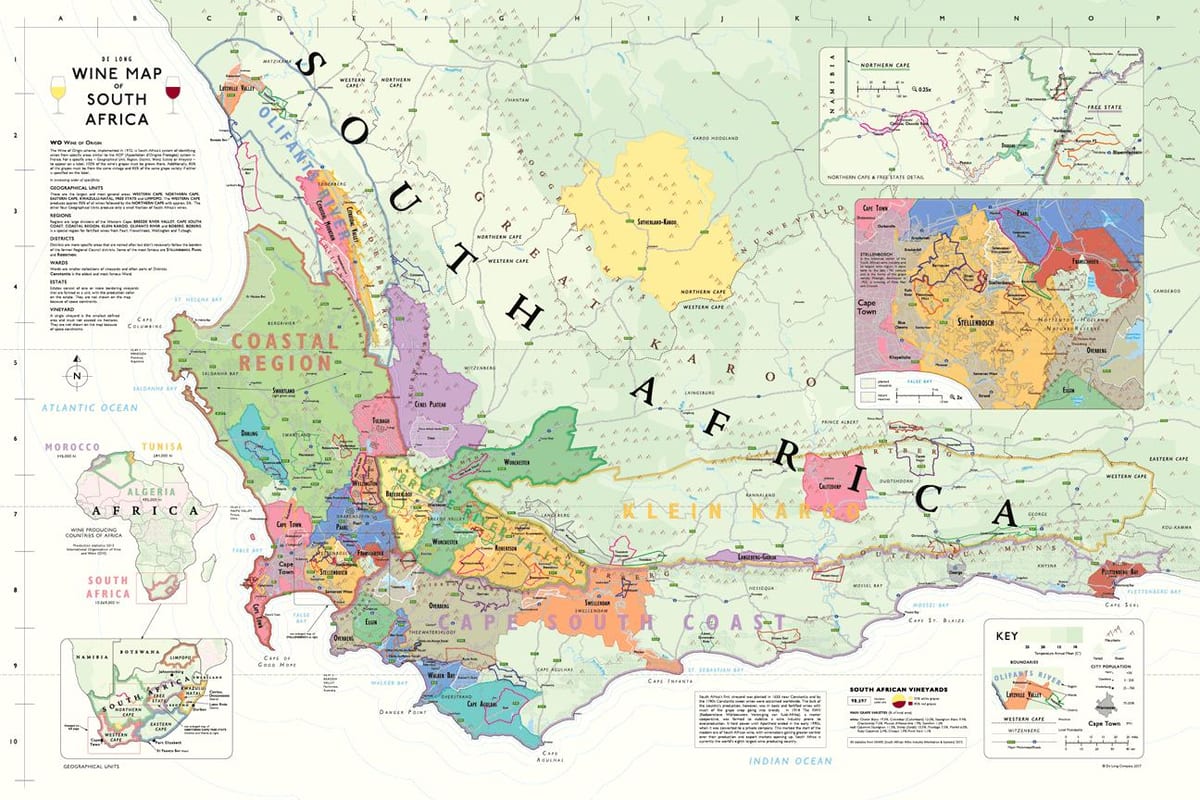 map of franschhoek wineries