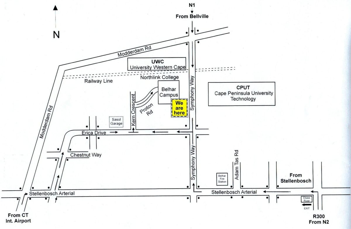 map of cput Cape Town campus