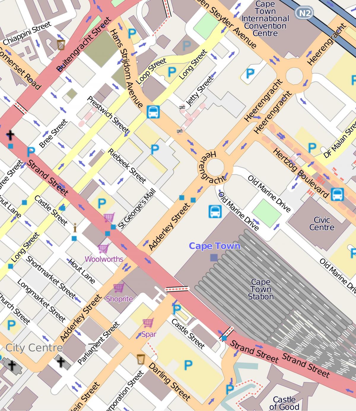 map of heerengracht street Cape Town