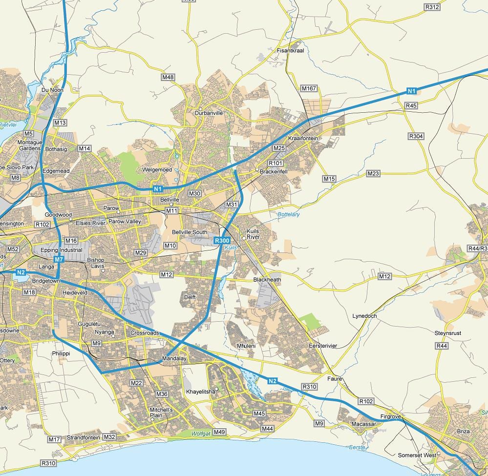 map of kuilsriver Cape Town