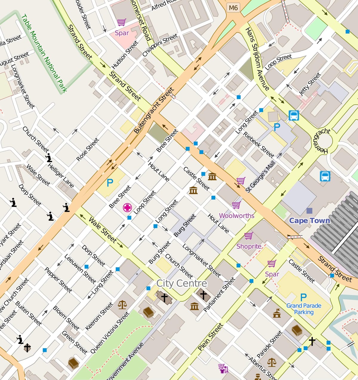 map of loop street Cape Town