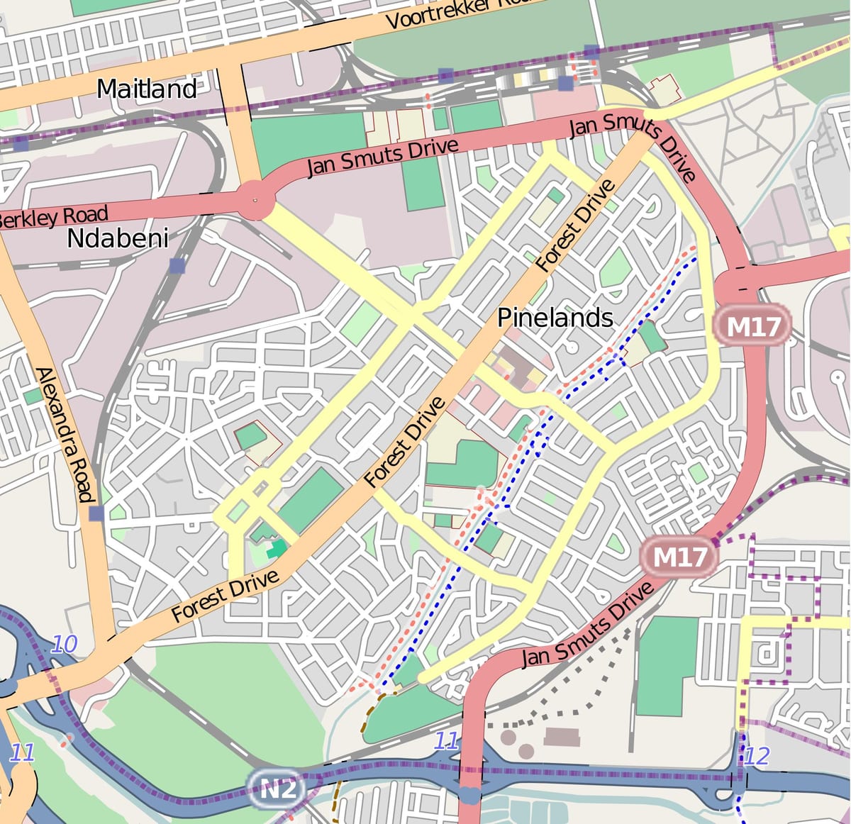 map of maitland Cape Town