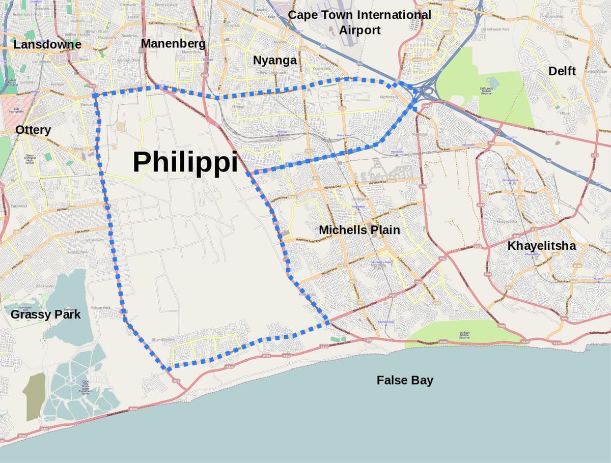 map of nyanga Cape Town