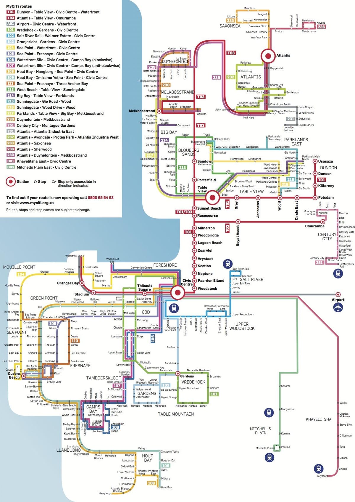 map of myciti
