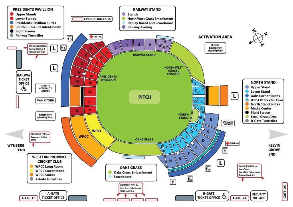newlands cricket stadium map