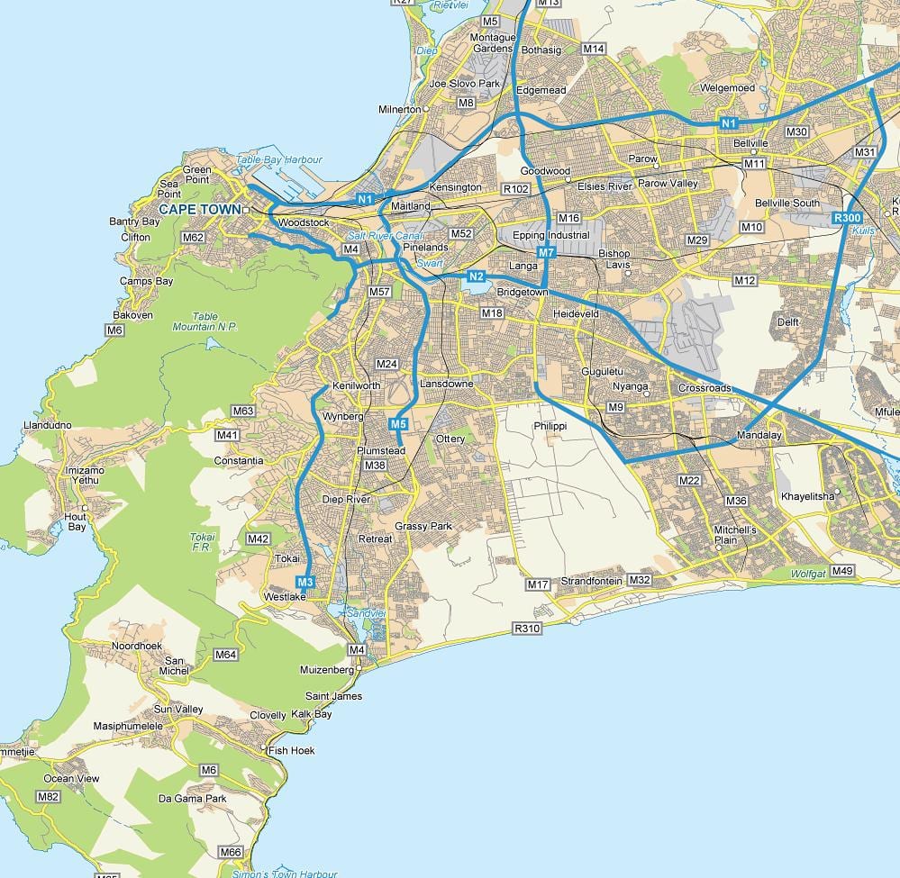 map of ottery Cape Town 