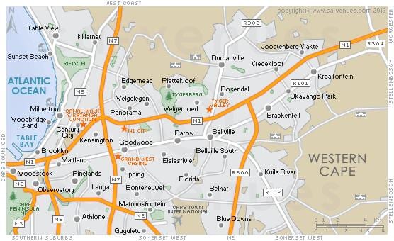 map of plattekloof